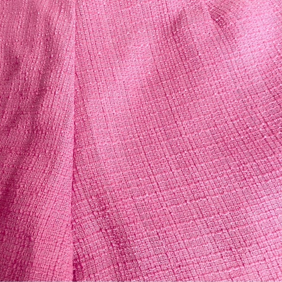 NEW Nordstrom Luminary Size L Womens Chino Shorts Twill Pink Fuschia Frayed Hem - Picture 9 of 11